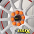 GUNMANSA 17mm - Silicone Protective Wheel Nut Covers (Orange)