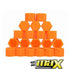 GUNMANSA 17mm - Silicone Protective Wheel Nut Covers (Orange)