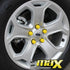 GUNMANSA 17mm - Silicone Protective Wheel Nut Covers (Yellow)