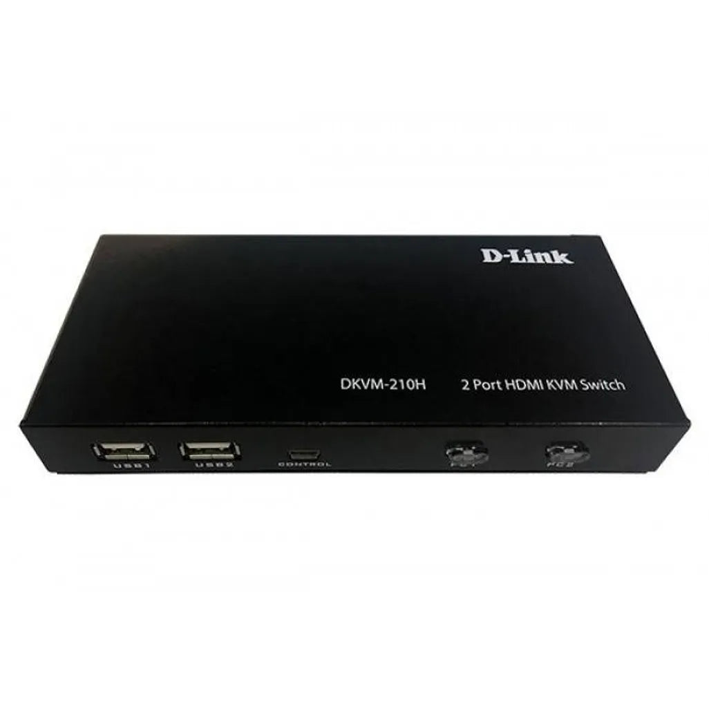 GUNMANSA 2-Port HDMI KVM switch ; 2x HDMI ports; 2x USB Type-B ports; Switching buttons on front panel; HDMI 2.0 HDCP 2.2; 2xHDMI cbl inc