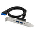 GUNMANSA 20 PIN 2-PORT BRACKET USB 3.0 CABLE