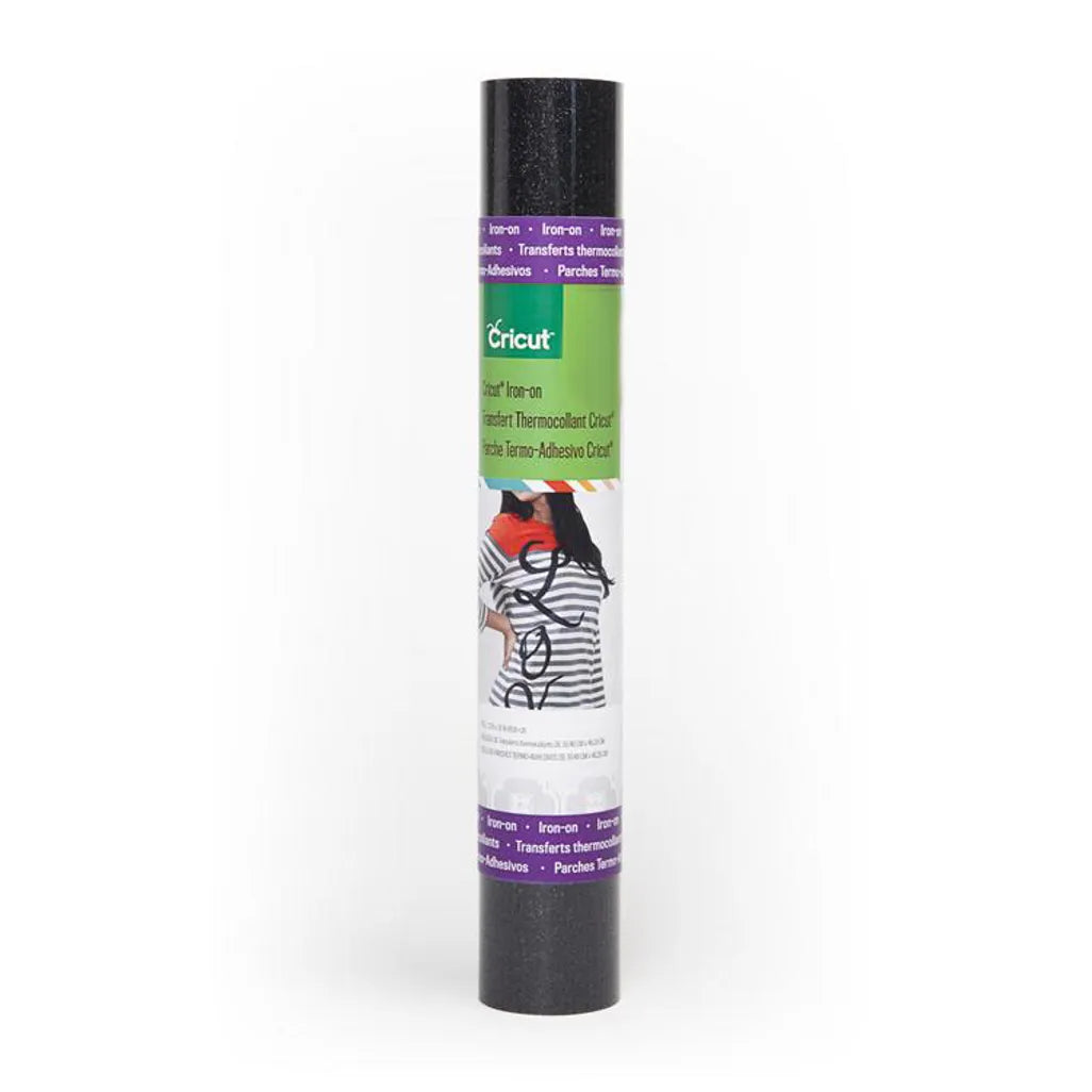 GUNMANSA 2002040 - Cricut Glitter Iron-On 30x48cm (Black)