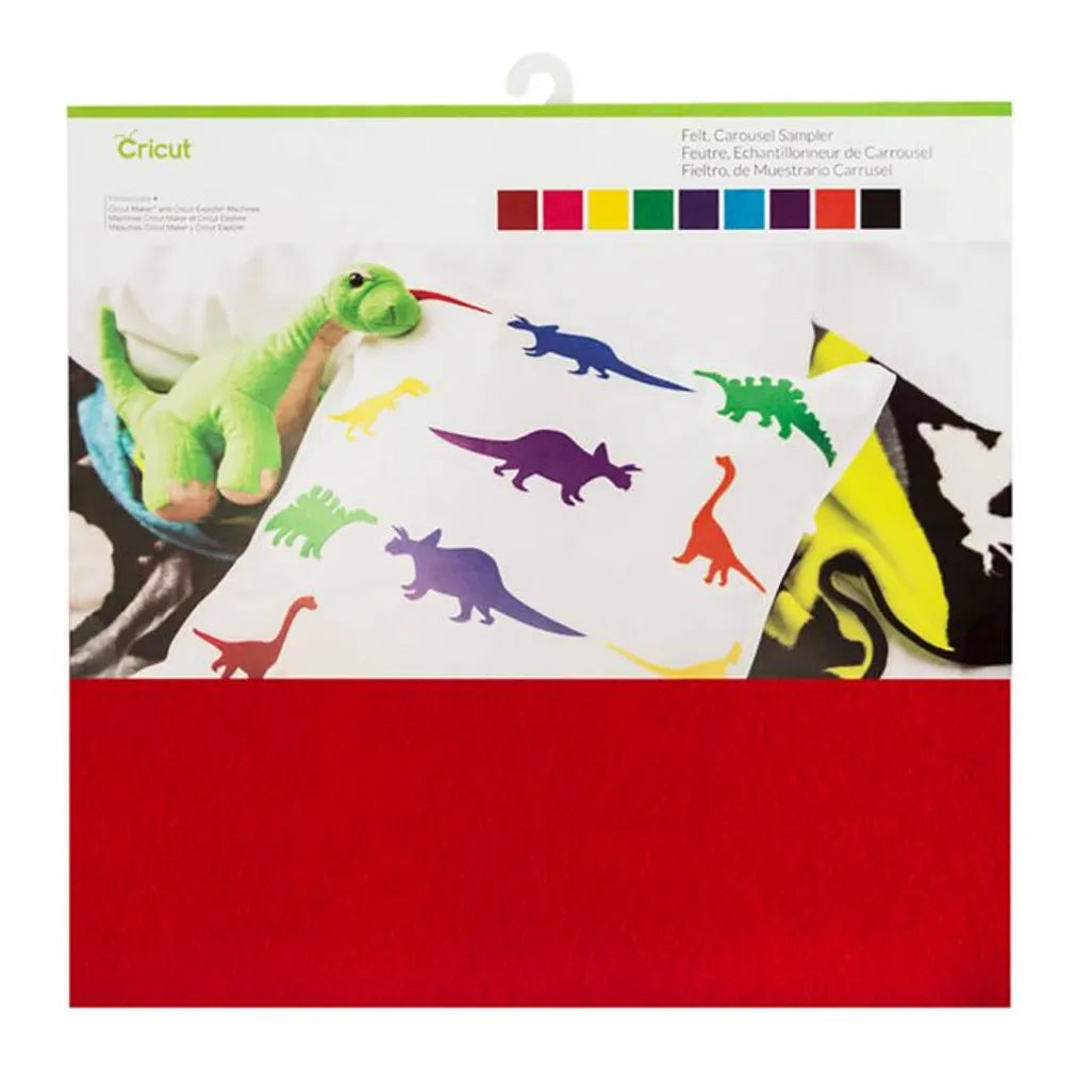 GUNMANSA 2003830: Cricut Felt 10 Sheet Sampler 12X12'' (Carousel)