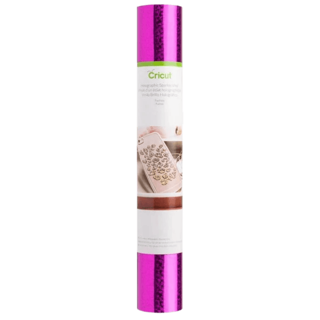 GUNMANSA 2004136 - Cricut Holographic Sparkle Iron-On 30X60cm (Fuchsia)