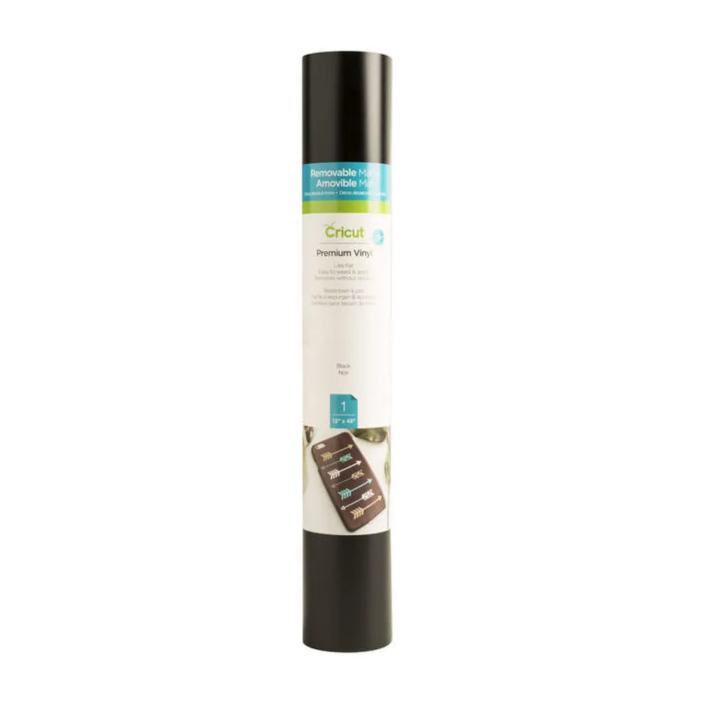 GUNMANSA 2004296 - Cricut Premium Vinyl Removable 30.5x122cm (Black)