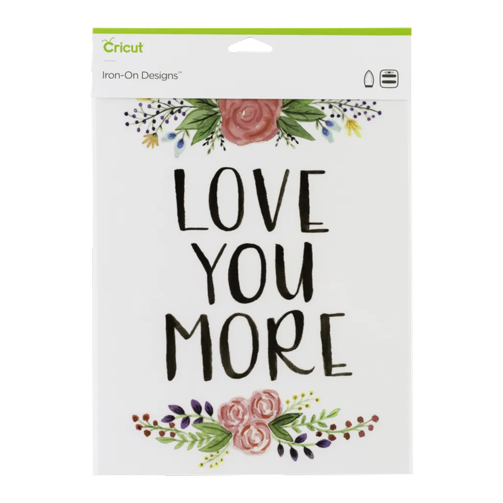GUNMANSA 2004928 - Cricut Iron On Designs Love You More 21.5x30cm