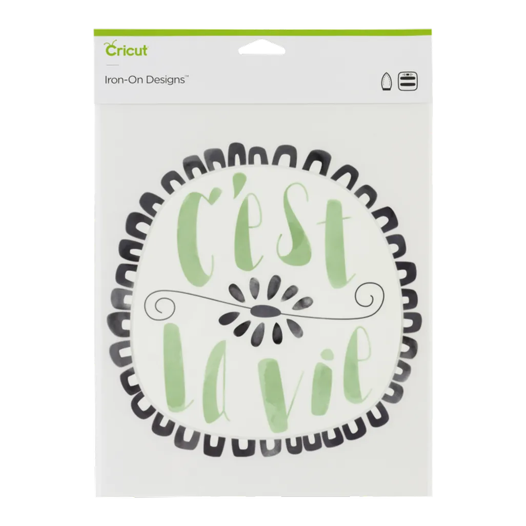 GUNMANSA 2004946 - Cricut Iron On Designs Cest Le Vie 21.5x30cm