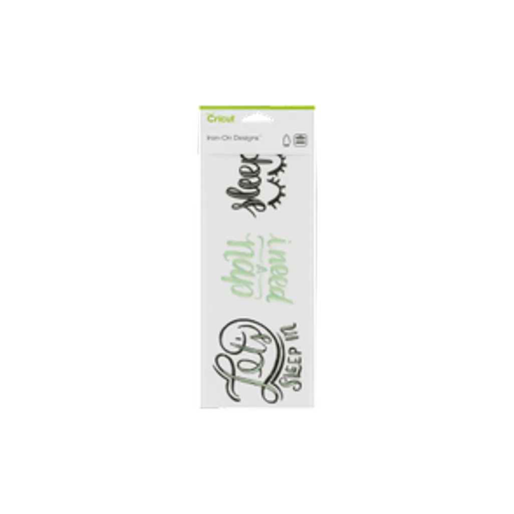 GUNMANSA 2004981 - Cricut Iron On Designs Sleep In 11x30cm