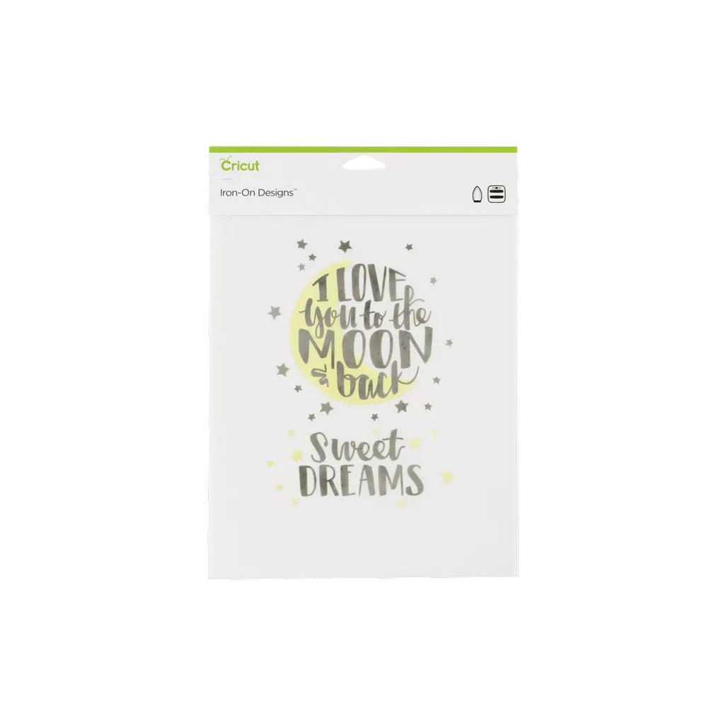 GUNMANSA 2004995 - Cricut Iron On Designs Love You To The Moon 21.5x30cm