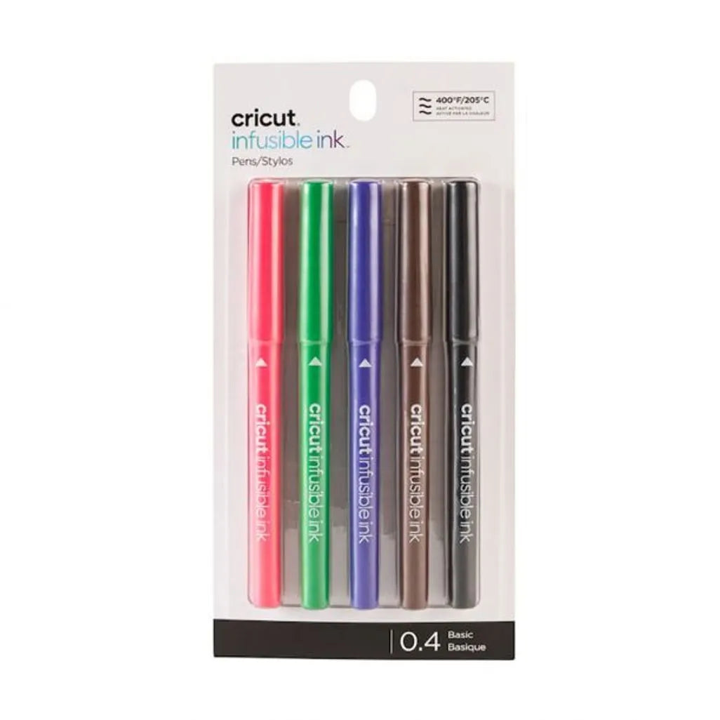 GUNMANSA 2006257 - Cricut Explore/Maker Infusible Ink Fine Point Pen Set 5-pack (Basics) 0.4mm