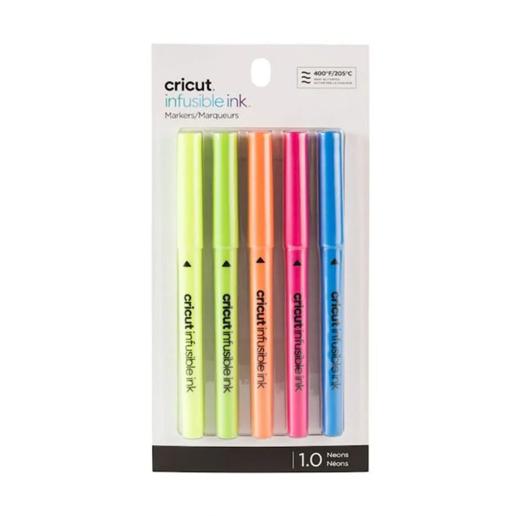 GUNMANSA 2006258 - Cricut Explore/Maker Infusible Ink Medium Point Pen Set 5-pack (Brights) 1.0mm