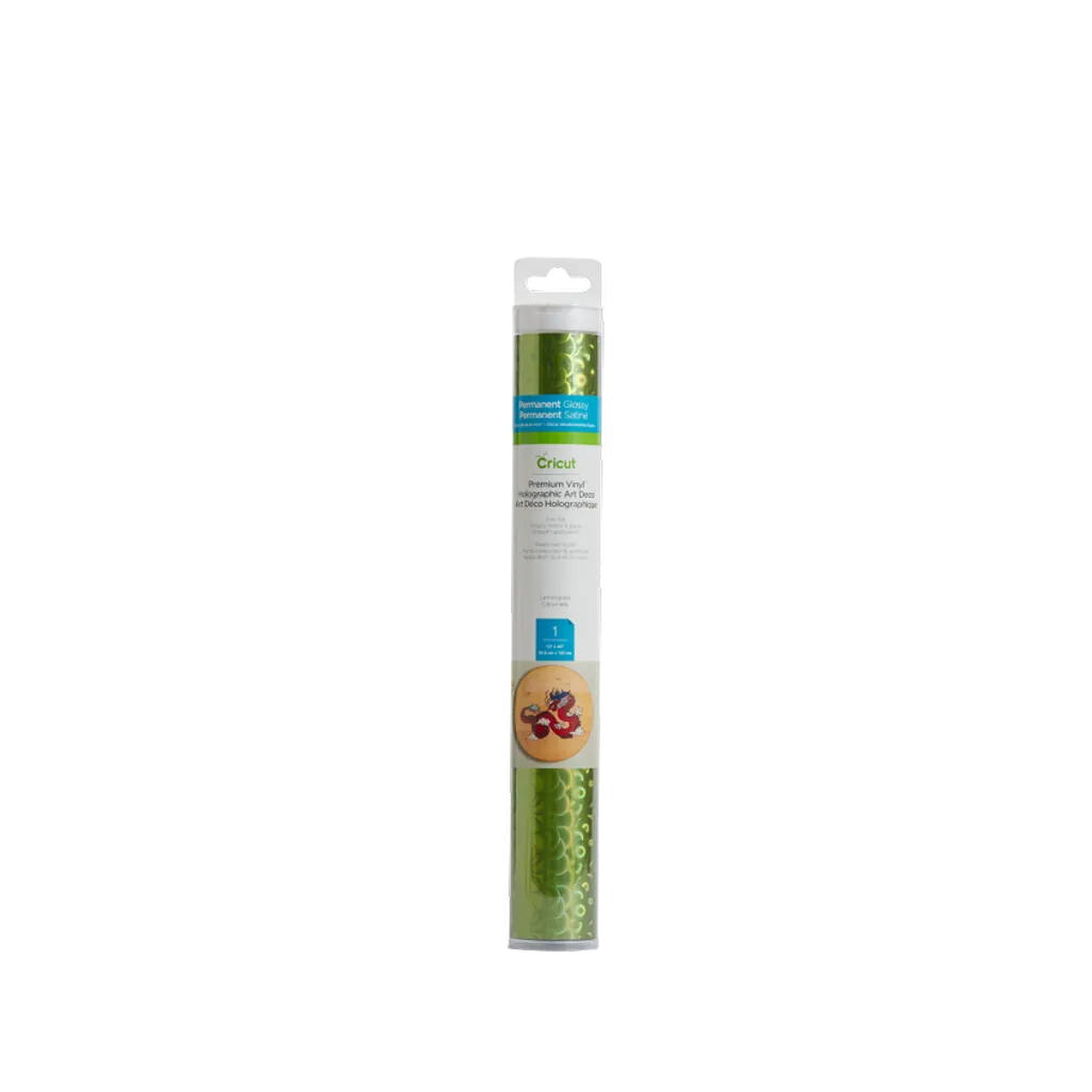 GUNMANSA 2006631 - Cricut Premium Vinyl Holo Art Deco Lemongrass 30.5x122cm
