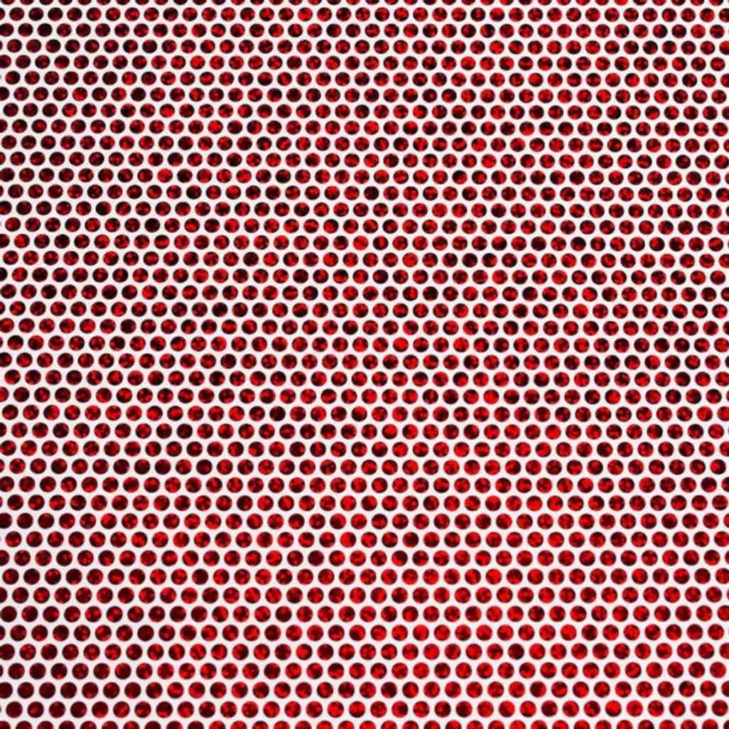 GUNMANSA 2006982 - Cricut Holographic Sparkle Iron-On 30x60cm (Mosaic Circles Red)