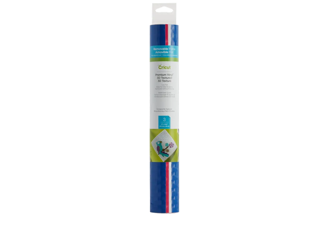 GUNMANSA 2007017 - CRICUT PREMIUM VINYL REMOVABLE 3D TEXTURED HONEYCOMB SAMPLER