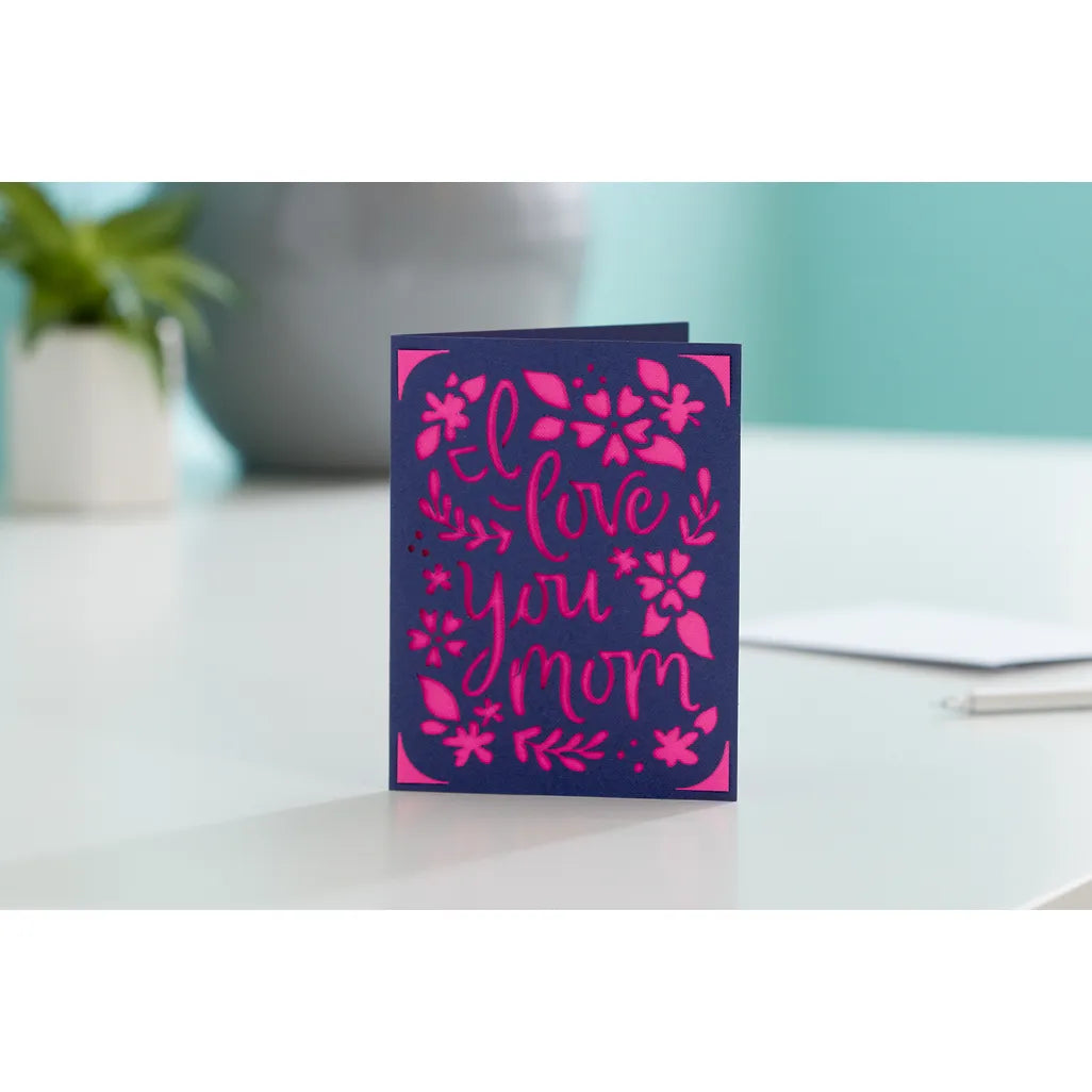 GUNMANSA 2007254 - Cricut Joy Insert Cards 12-Pack (Sensei); 12 cards (4 of each color) in Twilight; Tulip; Powder Blue 10.8x14cm