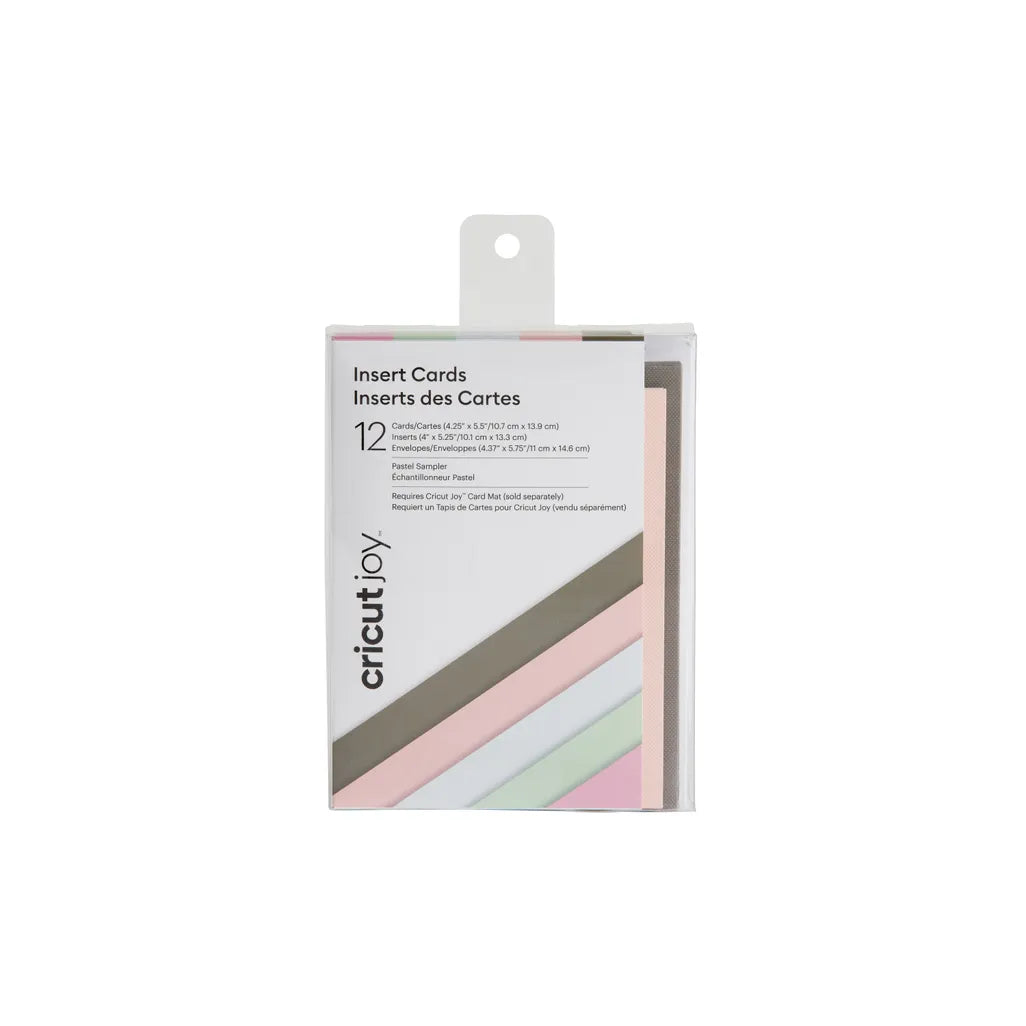 GUNMANSA 2007257 - Cricut Joy Insert Cards 12-Pack (Pastel) 10.8x14cm