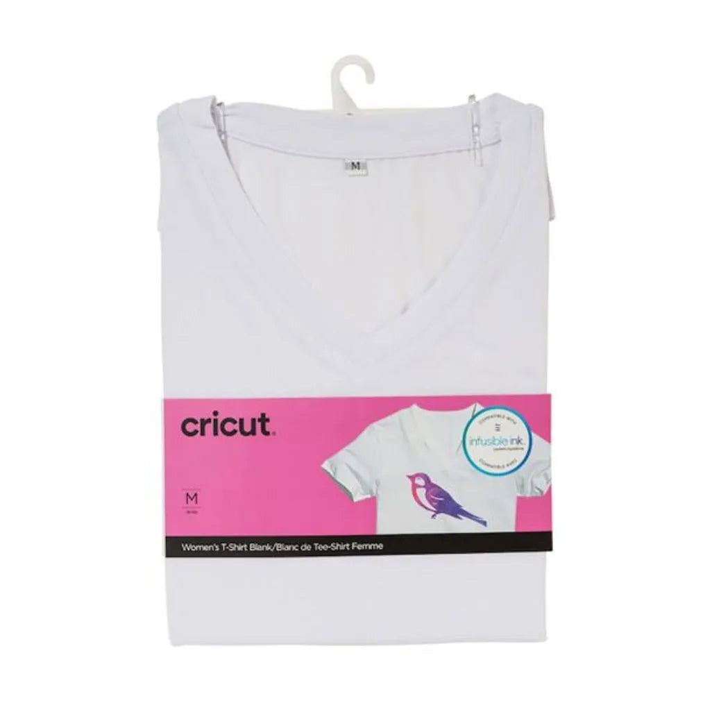GUNMANSA 2007907: Cricut Infusible Ink Women's White T-Shirt (M)