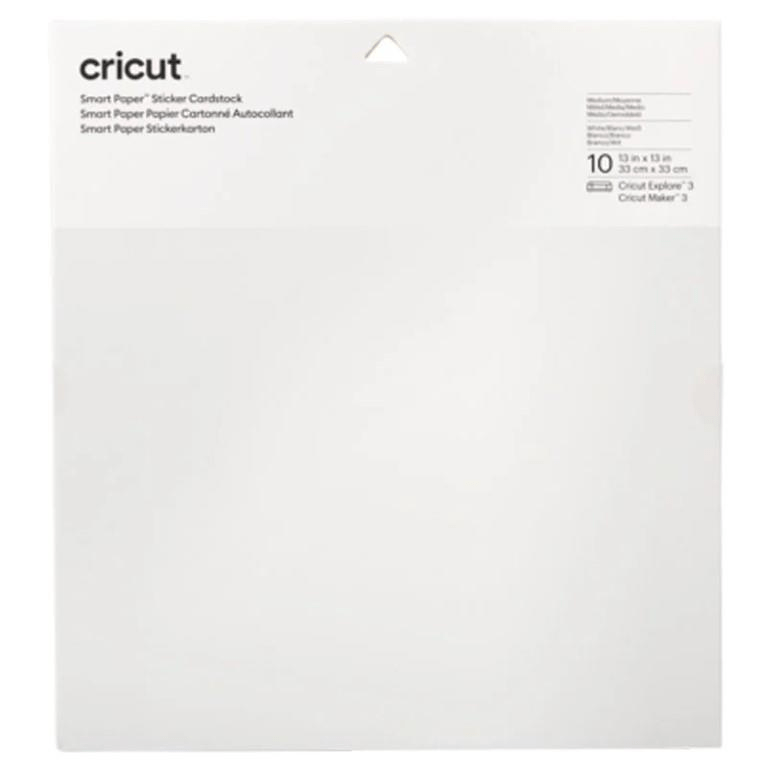 GUNMANSA 2008317 - Cricut Smart Sticker Cardstock 33x33cm 10 sheets (White)