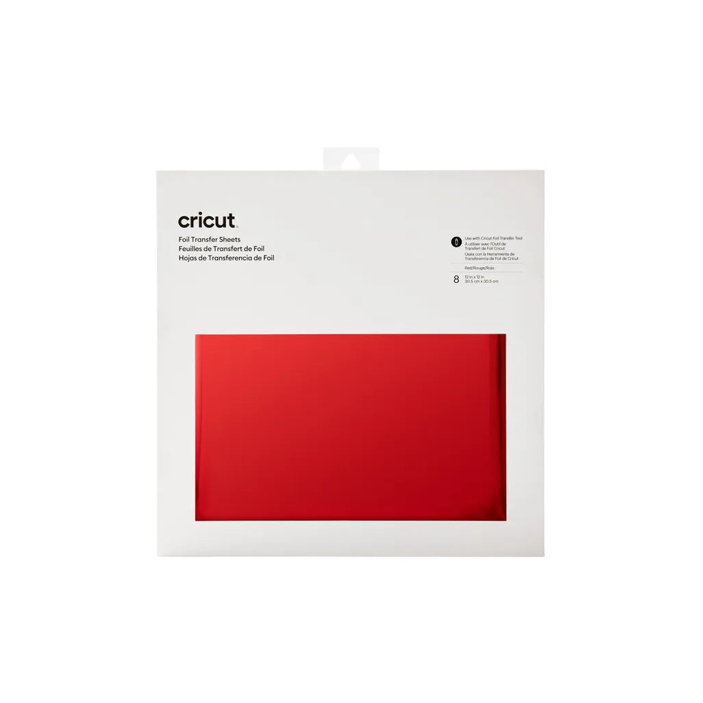GUNMANSA 2008721 - Cricut Transfer Foil Sheets 30x30cm 8 sheets (Red)
