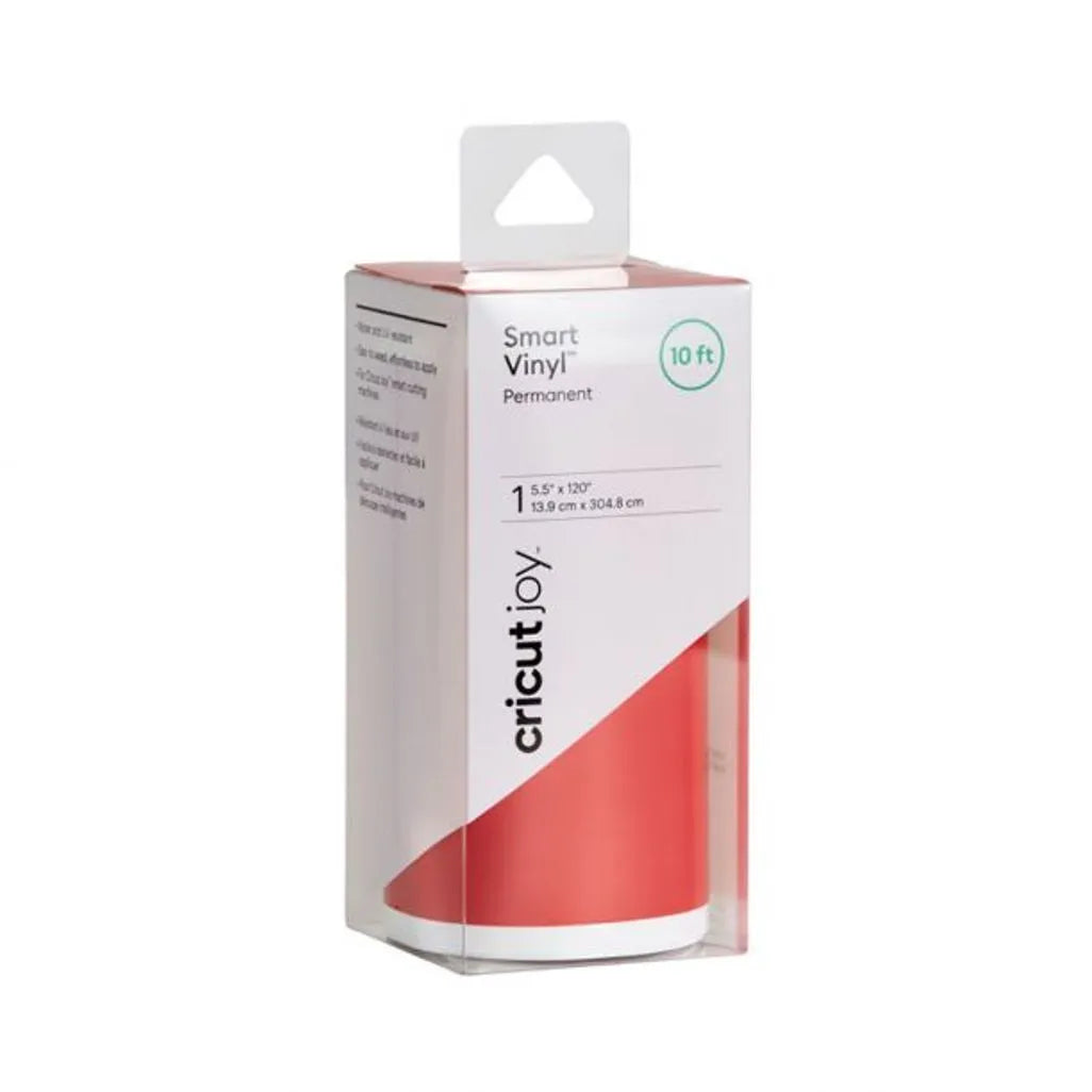 GUNMANSA 2008816 - Cricut Joy Smart Vinyl – Permanent Value Roll 13.9 cm x 304.8 cm (Cardinal Red)