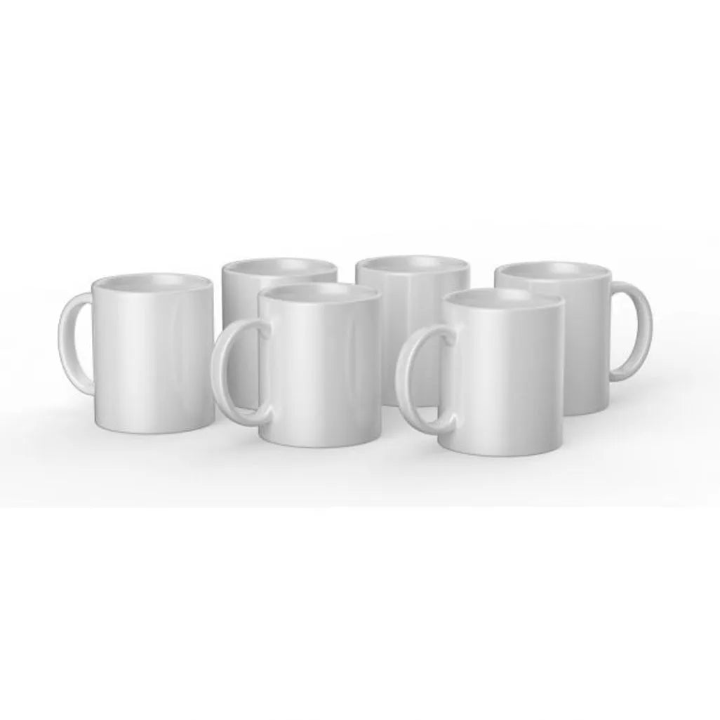 GUNMANSA 2008942 - Cricut 340ml Ceramic Mug Blanks White (6pack)