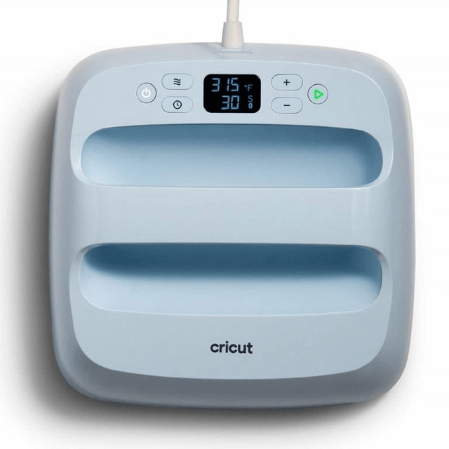 GUNMANSA 2009148 - Cricut EasyPress 3 9X9 (Zen Blue); 22.5x22.5cm size ideal for basic T-shirts; tote bags; pillows; aprons; and more