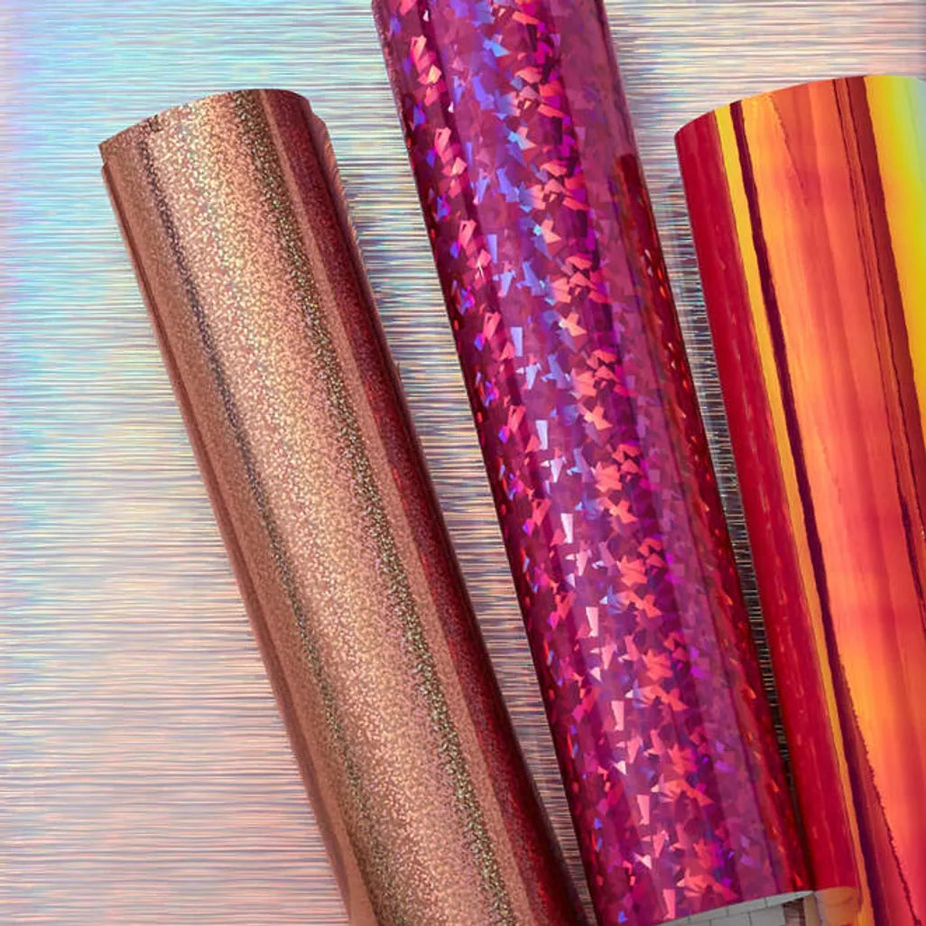 GUNMANSA 2009601 - Cricut Holographic Vinyl; Pink Sampler - Permanent (6 ct) 30.5x30.5cm