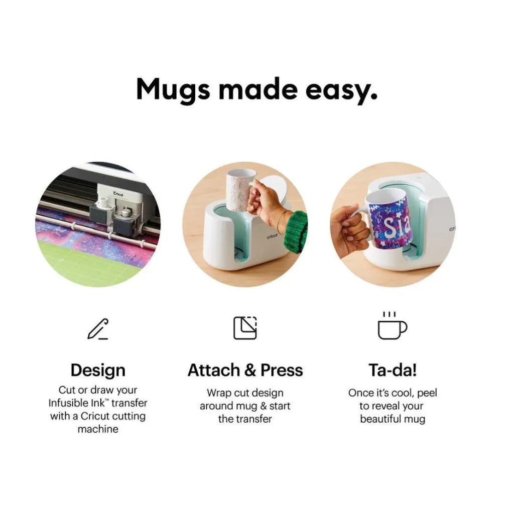 GUNMANSA 2009663 - Cricut Mugpress (standalone); Give the gift of vibrant; professional-quality; personalized mugs with Cricut Mug Press