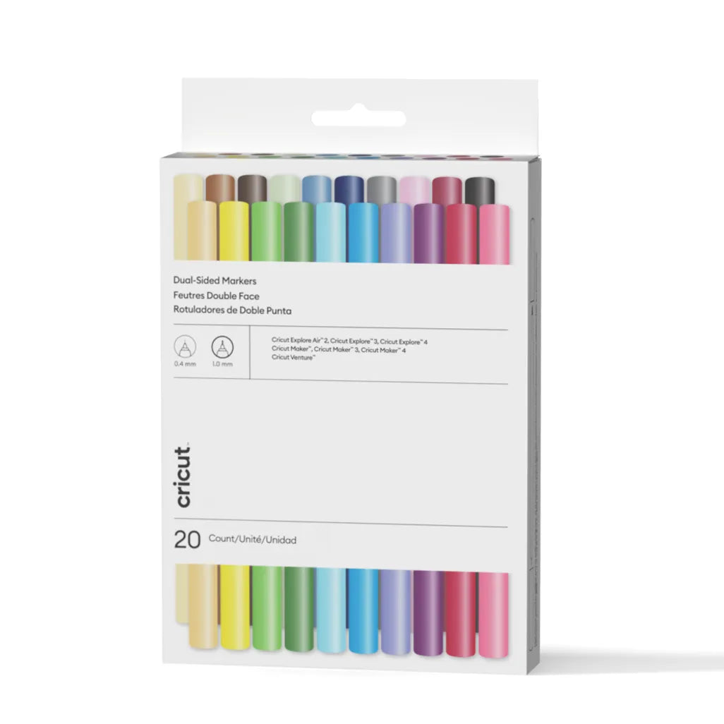 GUNMANSA 2011824 - Cricut Dual-Sided Markers; Ultimate Set (20pack)