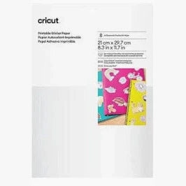 GUNMANSA 2011883 - Cricut Printable Vinyl White 12 sheets 21x29.7cm