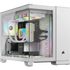 GUNMANSA 2500X RGB Micro ATX White Dual Chamber PC Case; 2x 3.5'' |  2x 2.5'' Drive Bays; Up to 360mm Radiator; 2x 120mm fan incl