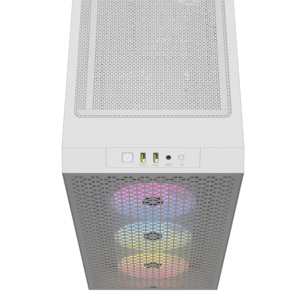 GUNMANSA 3000D RGB AIRFLOW White Mid-Tower PC Case; 2x 3.5'' |  2x 2.5'' Drive Bays; Up to 360mm Radiator compatible; 3x 120mm fan incl