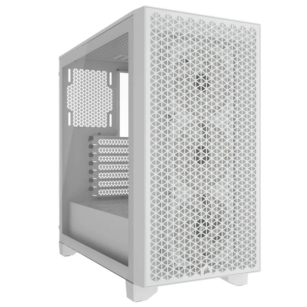 GUNMANSA 3000D RGB AIRFLOW White Mid-Tower PC Case; 2x 3.5'' |  2x 2.5'' Drive Bays; Up to 360mm Radiator compatible; 3x 120mm fan incl