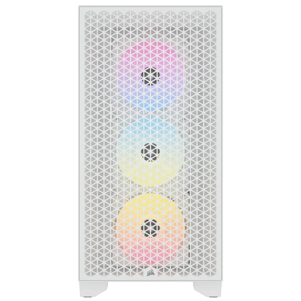 GUNMANSA 3000D RGB AIRFLOW White Mid-Tower PC Case; 2x 3.5'' |  2x 2.5'' Drive Bays; Up to 360mm Radiator compatible; 3x 120mm fan incl