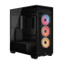 GUNMANSA 3500X LX-R RGB iCUE LINK Tempered Glass Mid-Tower PC Case; 3x Fans included; 2x 2.5'' ; 2x 3.5''; Black