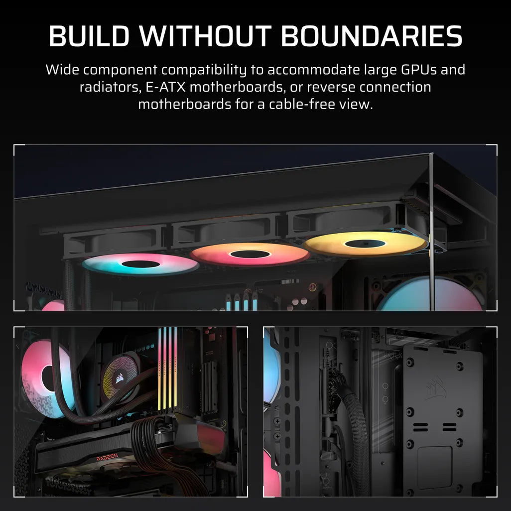 GUNMANSA 3500X RS-R ARGB Tempered Glass Mid-Tower PC Case; Black