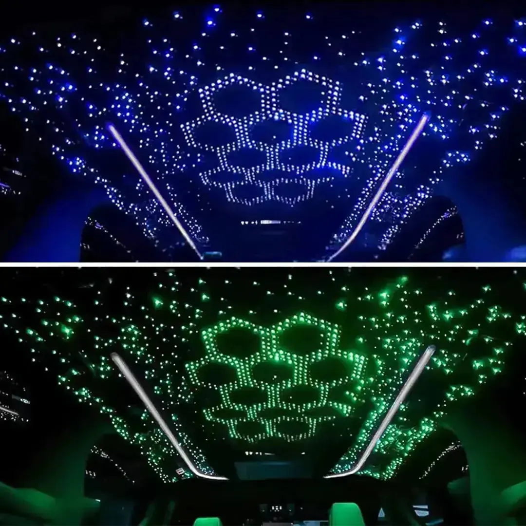 GUNMANSA 36W App Control Car Roof Fiber Optic Starry Light Kit - 1000 Stars
