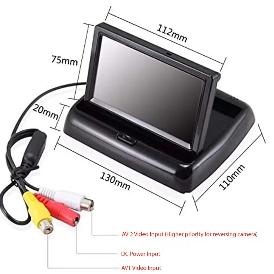 GUNMANSA 4.3 Inch - Universal Flip Up Display Screen