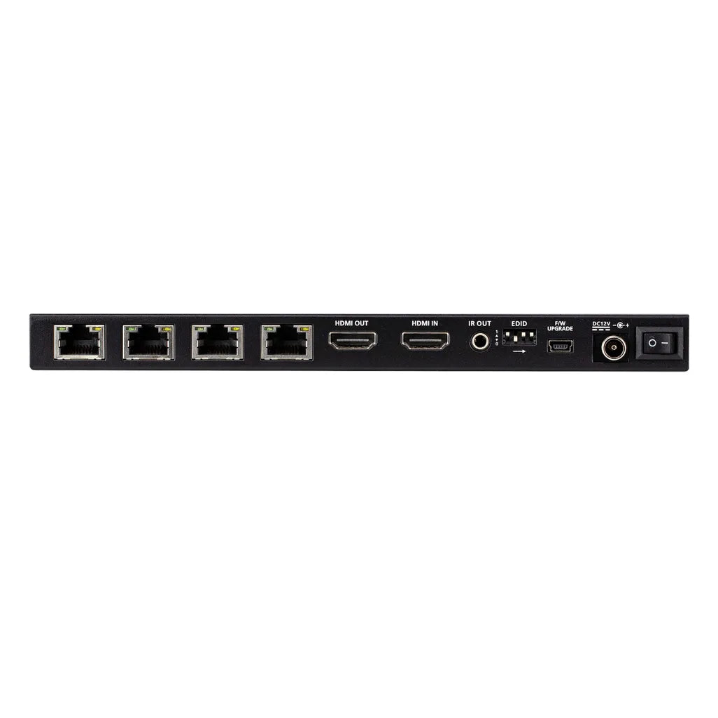 GUNMANSA 4-Port 4K HDMI Cat 6 Splitter with Receivers - 1 splitter and 4 receivers