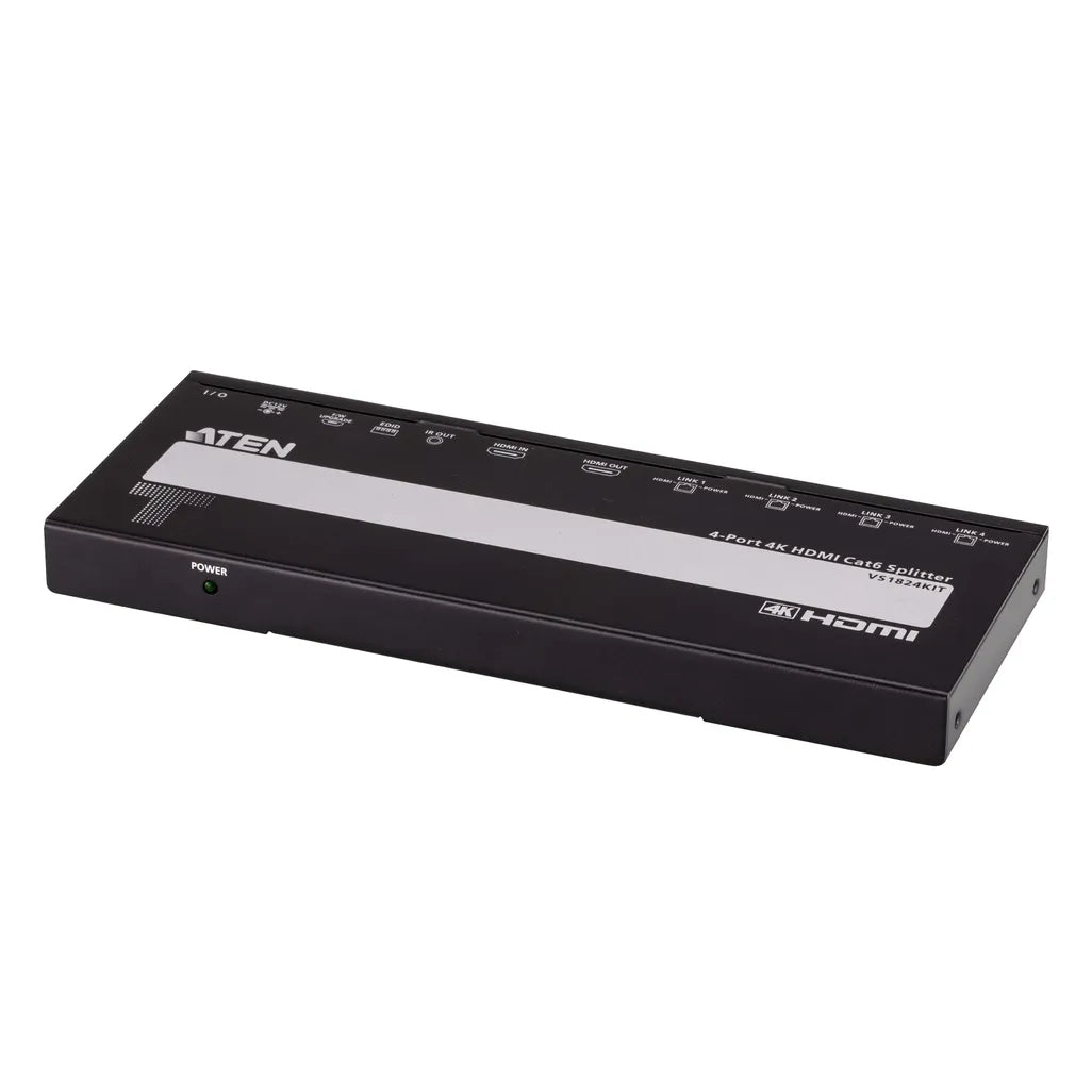 GUNMANSA 4-Port 4K HDMI Cat 6 Splitter with Receivers - 1 splitter and 4 receivers
