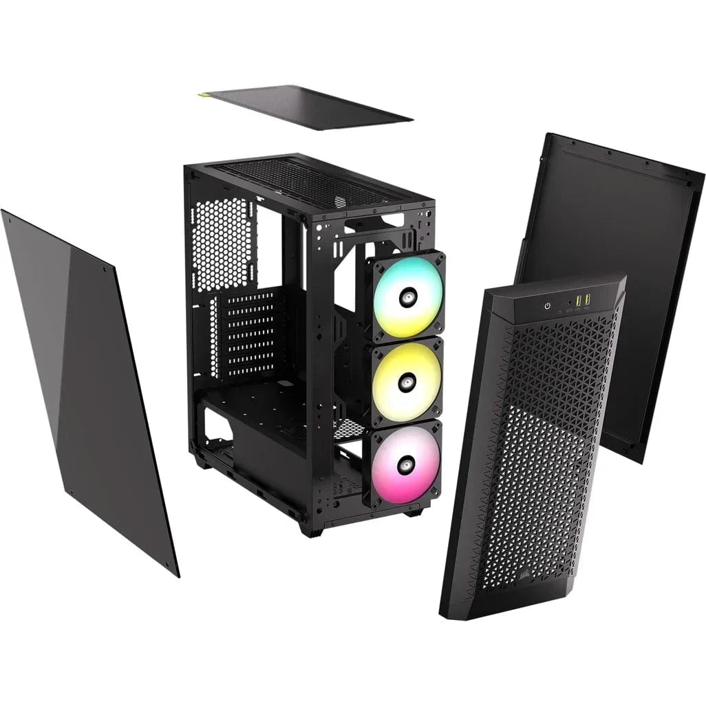 GUNMANSA 480T RGB Airflow Black Tempered Glass Mid-Tower
