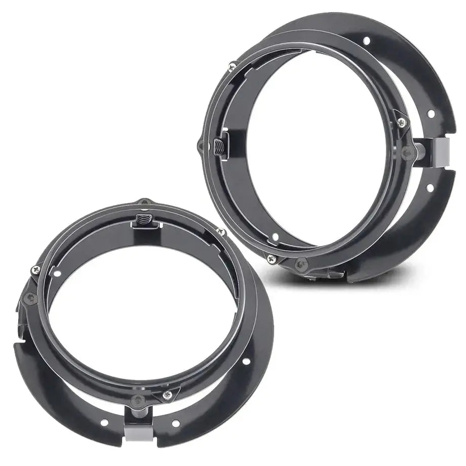 GUNMANSA 5.7 Inch Universal Jeep Style LED Headlights Plus Mounting Bracket (4-Piece)