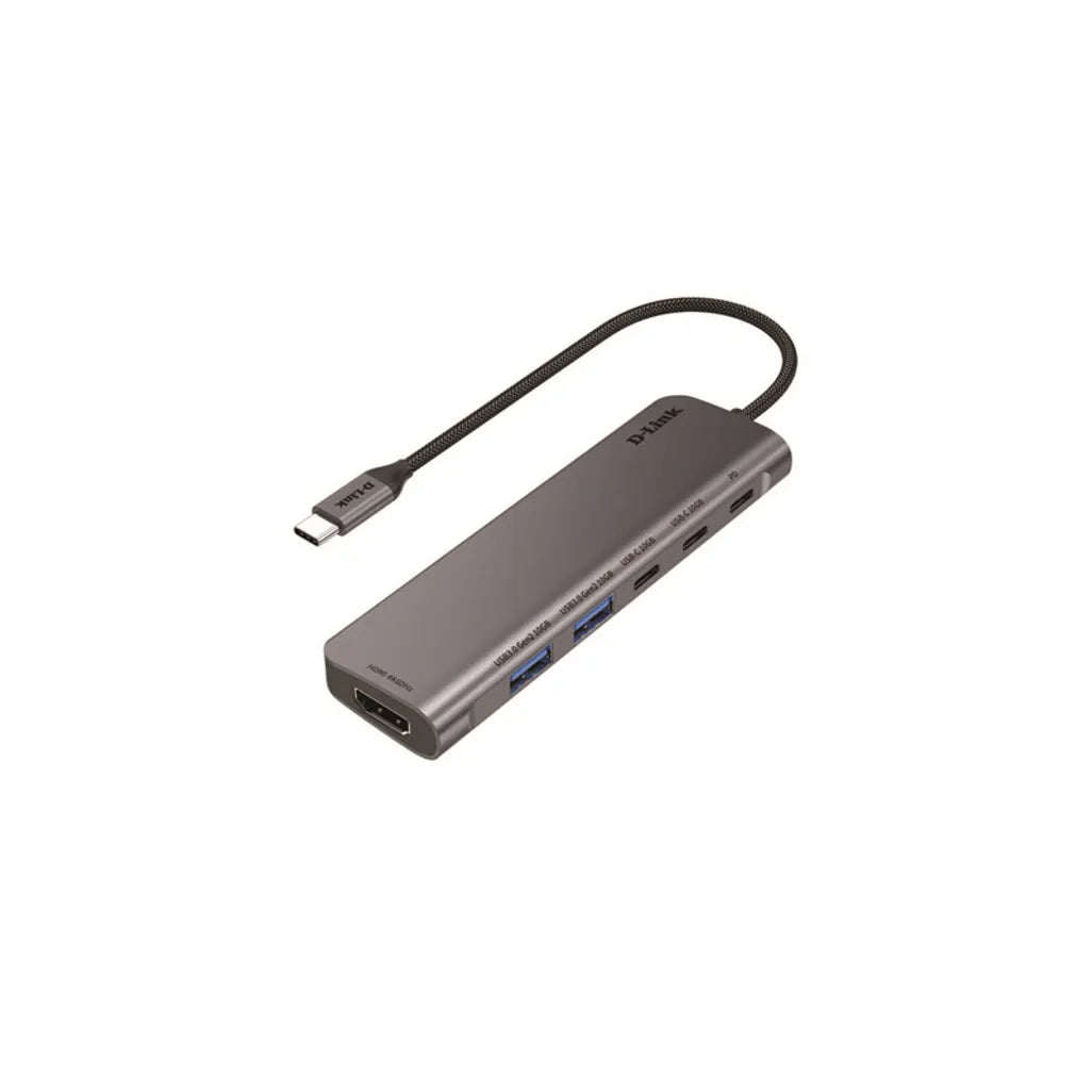 GUNMANSA 6-in-1 USB-C adapter ;2xUSB-A 3.1; 2xUSB-C 3.1; 1xHDMI 4K at 60Hz; 1xUSB-C PD 100W