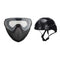 GUNMANSA 6MMPROSHOP PILOT MASK BLACK WITH FASTJUMP HELMET COMBO