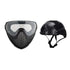 GUNMANSA 6MMPROSHOP PILOT MASK BLACK WITH FASTJUMP HELMET COMBO