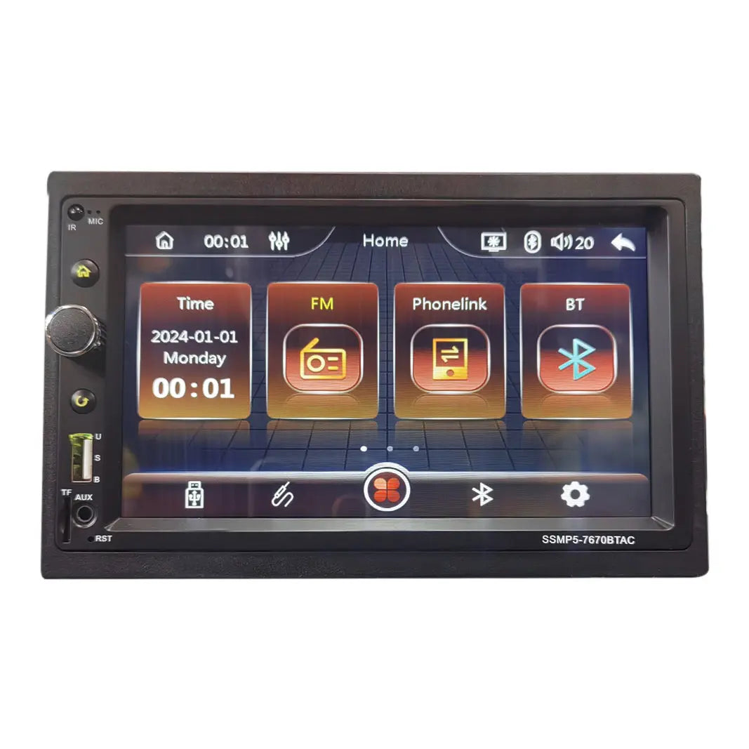 GUNMANSA 7 Inch Star Sound SSMP5-7670BTAC MP5 Double Din With Apple Carplay & Android Auto