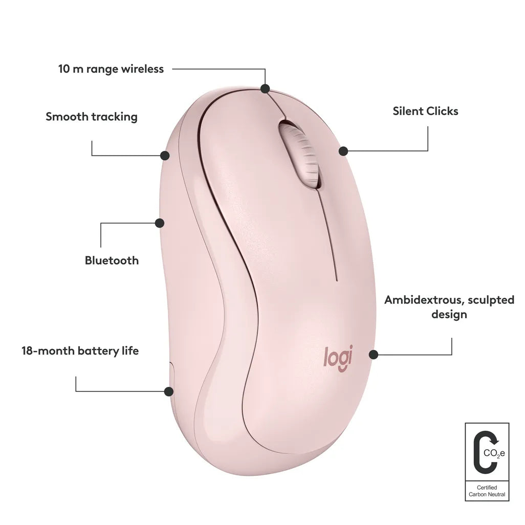 GUNMANSA 910-007121 - LOGI M240 Silent Bluetooth Mouse - ROSE