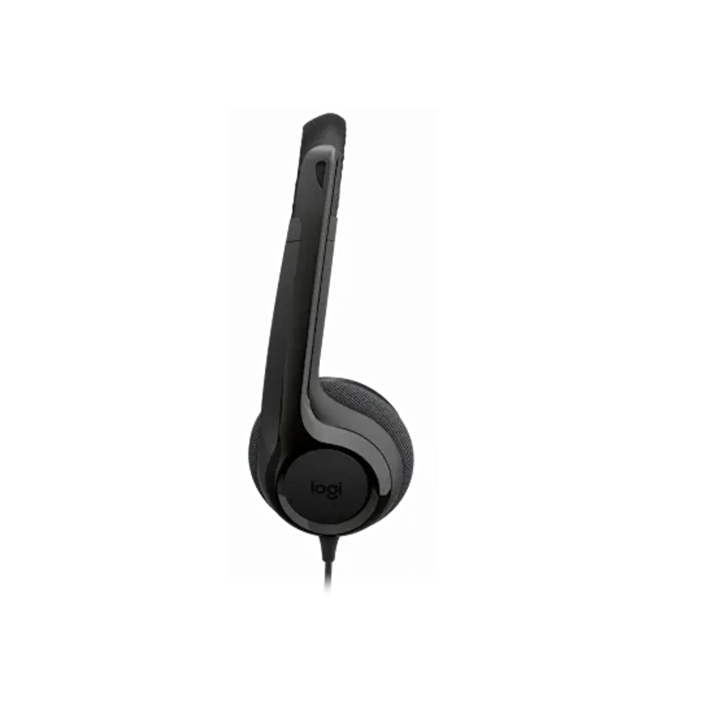 GUNMANSA 981-000406 - Logitech Headset H390 Black USB-A Stereo Internet headset adjustable headband Noise cancelling rotating microphone