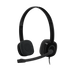 GUNMANSA 981-000589 - LOGITECH WIRED HEADSET H151 ANALOGUE BLACK 2 YEAR CARRY IN WARRANTY