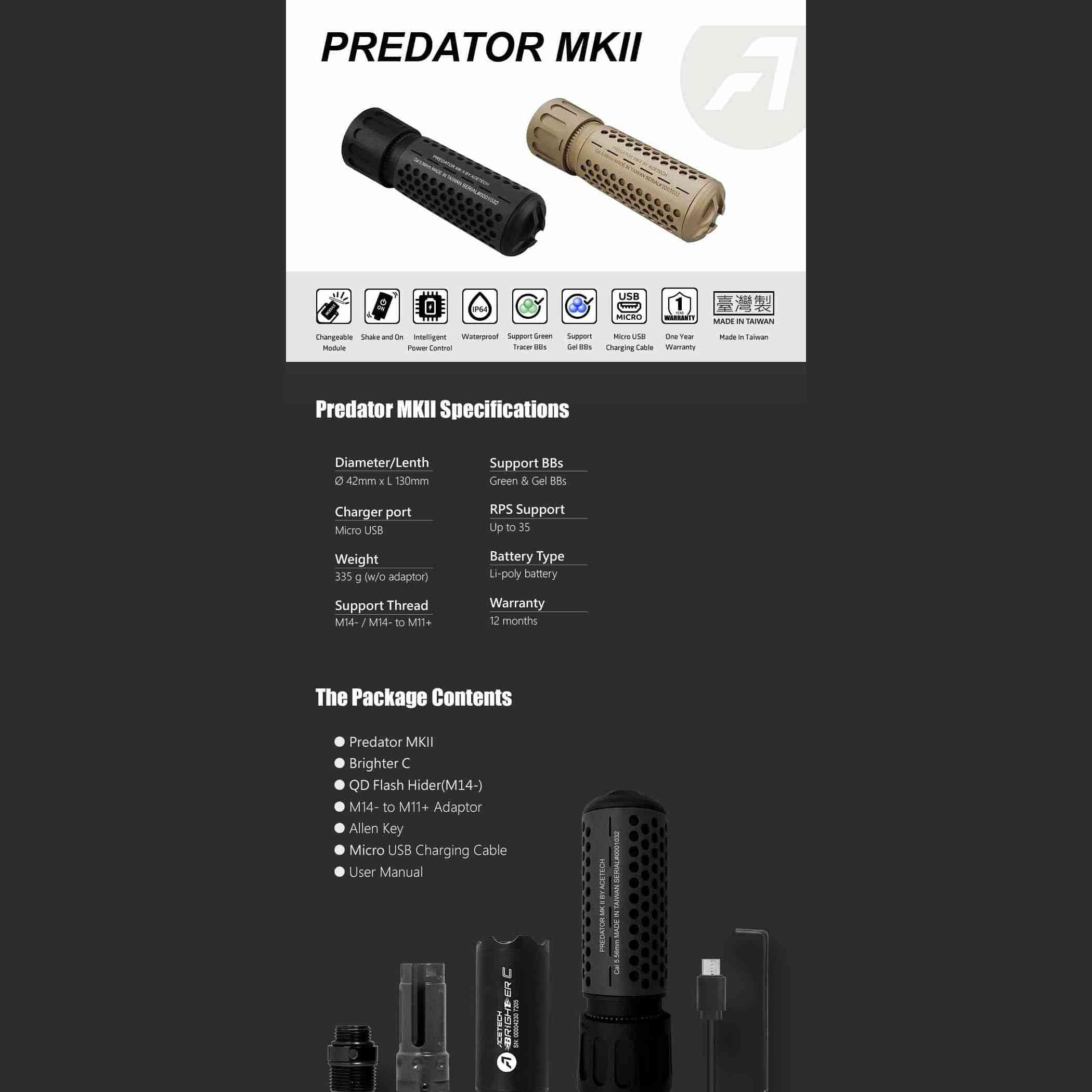 GUNMANSA Acetech Tracer Unit Blaster